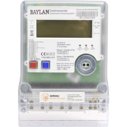 Counttec BTK30 DZ1004Q kWh-meter 3-fasen Digitaal Conform MID: Ja 1 stuk(s)