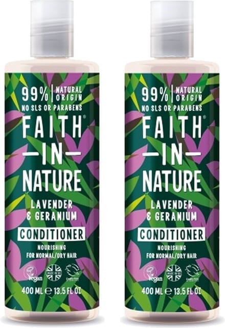 FAITH IN NATURE - Conditioner Lavender & Geranium - 2 Pak