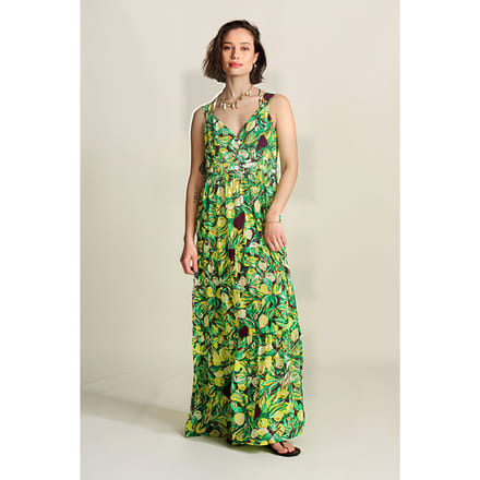 POM Amsterdam Dress - Strap Lemon Tree Yellow Größe: 34 | Maxikleider Outlet | Damen | Gelb