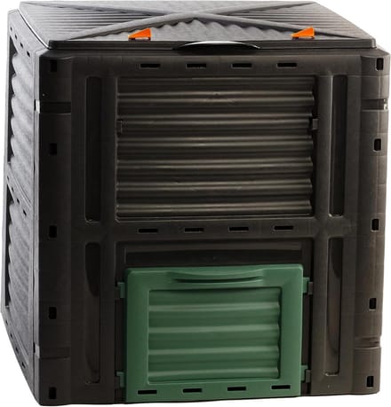 Compostbak - Tuincomposter - Afval verwerken - Snelle compostering - 450 liter - Zwart