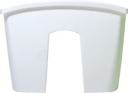 Prosperplast Plantenbak - kunststof - 58 cm - parel wit - bloembak voor railing