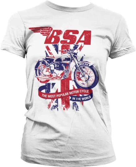 BSA Dames Tshirt -S- Union Jack Wit