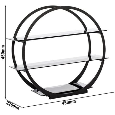 GGM Gastro Etagerie / Buffetständer - Ø 450mm - Schwarz Zwart