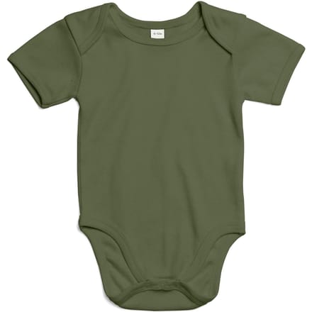 Babybugz Baby Effen Bodysuit 6-12 olijf