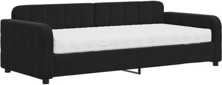 Sofa Bed 2-in-1 met Velours Bekleding en Matras 90x200 cm