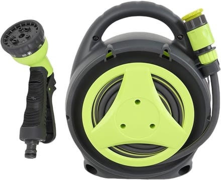 Slanghaspel - Tuinslanghouder - Efficiënt Bewateren - Zonlicht Bescherming - 10 Meter - Groen