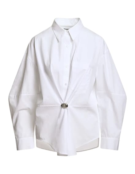 Essentiel Antwerp Oversized Shirt Blouses Wit Kreative