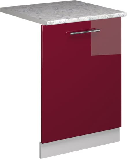 Vicco Fame-Line Vaatwasserfrontpaneel – 60 cm, WB Marmer Bordeauxrode hoogglans