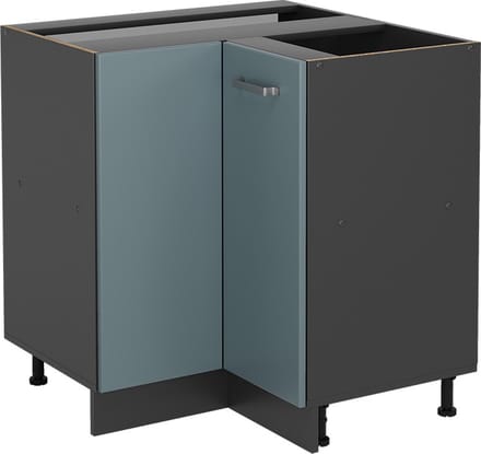 Vicco R-Line Hoekkast – 75.6 cm zonder werkblad Blauw-grijs