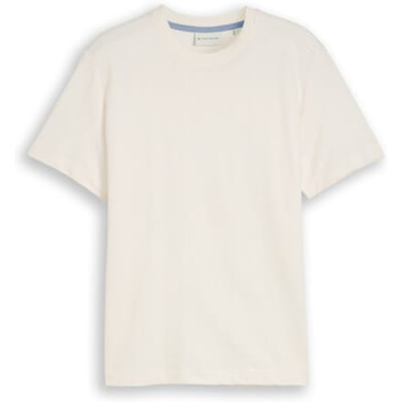 Tom Tailor - T-shirt van katoen - Maat XXL - Gardenia White