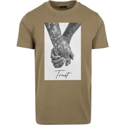 Mister Tee - Trust 2.0 Heren T-shirt - M - Olijfgroen