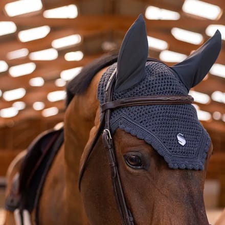 Paardenvliegen hoed Samshield Flyshield Fly Veil Embroidery