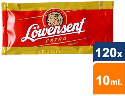 Lowensenf | Mosterd Extra Scherp | 120 x 10 ml