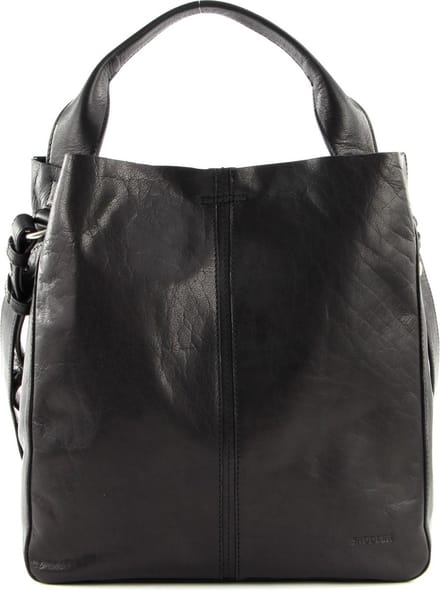 SADDLER Leren Handtas Schoudertas Elsa Tote Bag Black Zwart