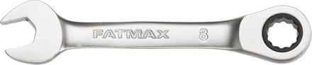 Stanley - FATMAX Stubby Ringsteeksleutel met ratel 8mm - Steeksleutel - Sleutelgereedschap - 1 Stuk(s)