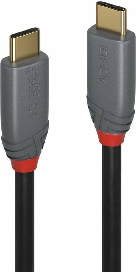 Lindy 36903 USB-kabel USB 3.2 Gen 2 (3.1 Gen 2) 2 m USB C Zwart