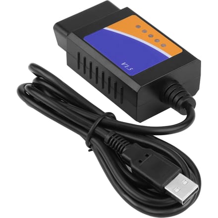 Car USB Connector V1.5 OBD2 Diagnostic Cable Interface Scanner for Benz Citroen blanc