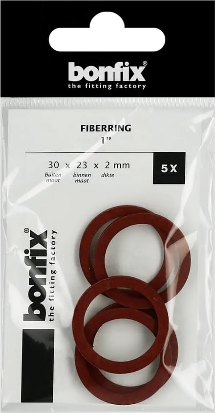 Bonfix Fiberring 1″ (30 x 23 x 2 mm) 5 stuks