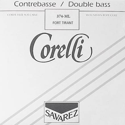 Corelli CO-374-LM double bass string E-4 4/4-3/4,medium, steel, tungsten (extra long