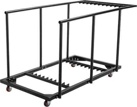 Robuuste transportwagen voor klaptafels en ronde tafels