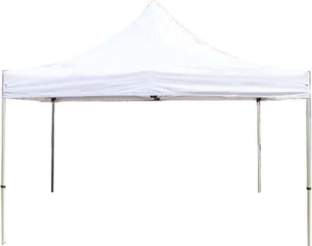 4x4 m Easy Up partytent Vouwpaviljoen, PROFESSIONAL alu 40mm, wit