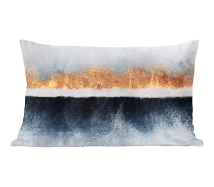 Sierkussens - Kussentjes Woonkamer - 60x40 cm - Goud - Abstract - Design