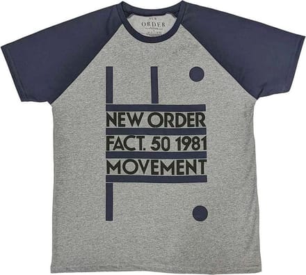 New Order - Movement Heren T-shirt - S - Grijs/Blauw