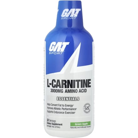 GAT, Sport, L-Carnitine, Pomme Verte, 3 000 mg, 16 oz (473ml)