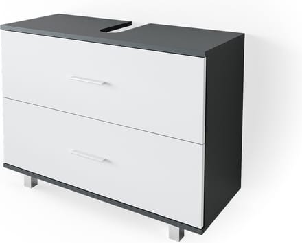 Vicco Ilias Wastafelonderkast – 80 x 60.8 cm Antraciet/wit