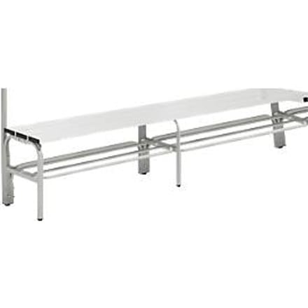Schoenenrooster voor kleedkamerbank, rvs, 2000 mm lang