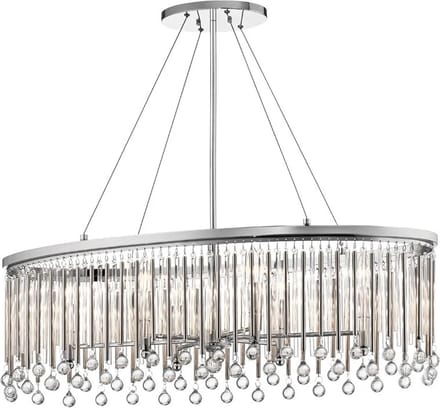 Kichler LED Kroonluchter | 6X E14 Max 60W | Dimbaar | Polished Chrome