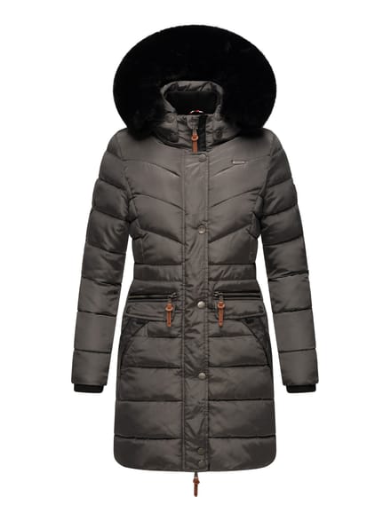 Navahoo Dames Winterjas Paula – Extra Warm, Waterafstotend & Met Afneembare Bontkraag