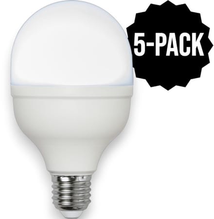 5-Pack | Staaflamp - E27 - 20W - Daglicht - 6000K - Opaal