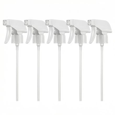 Allecto - Trigger Sproeier - Heavy Duty - Vervangingen - Wit - Spray Nozzle - Geschikt voor Boston flessen - 5 stuks