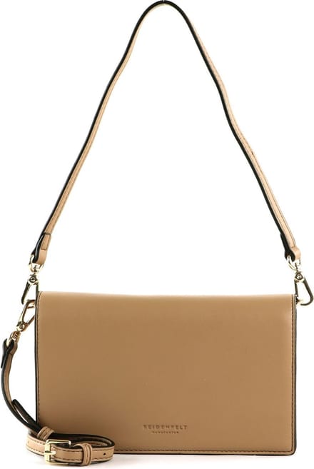 SEIDENFELT MANUFAKTUR Koppeling Schoudertas Bente Clutch Sand / Gold Lichtbruin