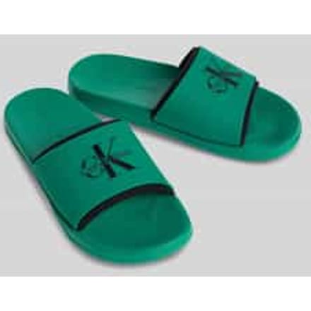 Badslippers met logoprint