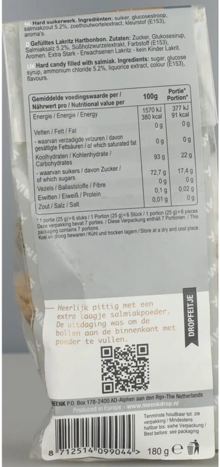 Meenk Salmiak Bollen - 180 gr