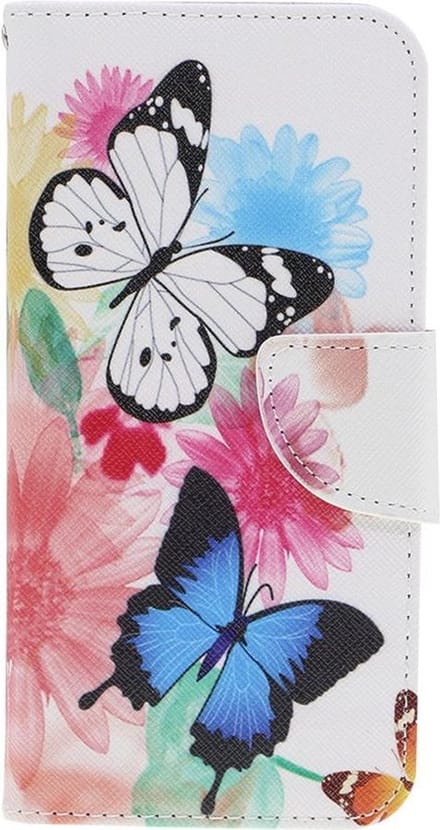 Shop4 - Nokia 3.2 Hoesje - Wallet Case Gekleurde Vlinders