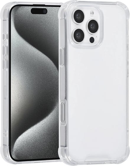 TUNIQ iPhone 16 Pro Max Backcover hoesje - Transparant - Antishock