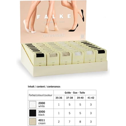 Onzichtbare damessokken Falke Step Medium Cut Box