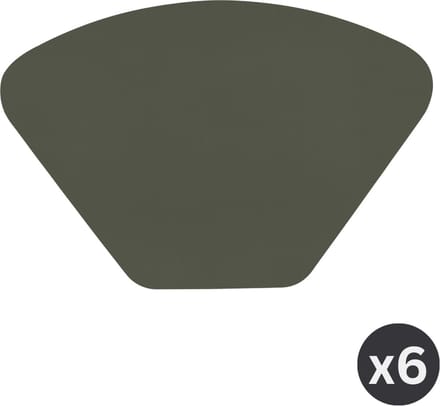 Placemat TOGO WEDGE, SET/6, 32x48cm, grijs