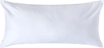 Homescapes Luxe Satijn Kussensloop 40x80 cm – Wit – 100% Egyptisch Katoen – Draaddichtheid 1000
