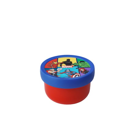 Mepal fruitbox Campus - 300 ml - Inclusief fruitvorkje - Sluit goed af - Snackdoosje - Avengers