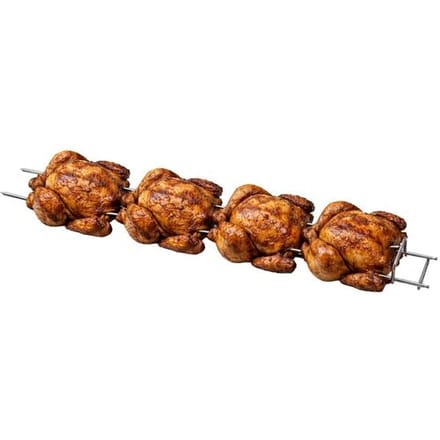 GGM Gastro Dubbele spies voor kipgrills - passend voor series EM742 & EM1484 zilver