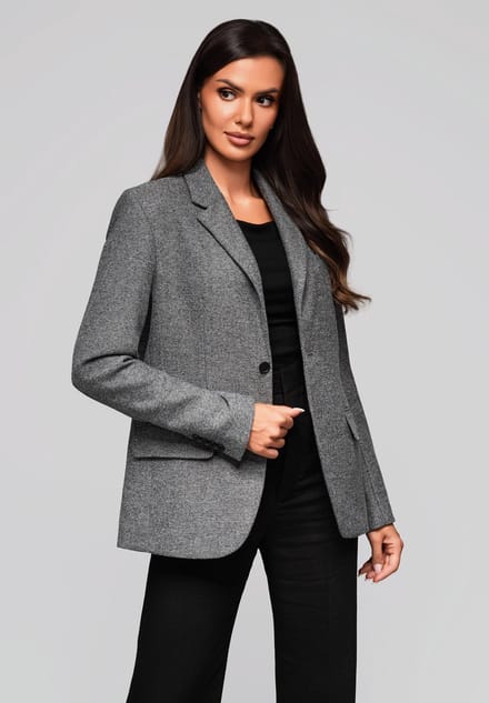 OMBRE Blazer - Regular Fit - Knopen - Blazer/Colbert Grijs L