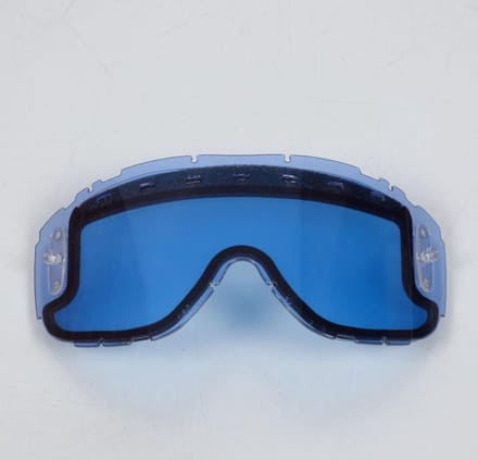 Blauw dubbel geventileerd scherm voor crossbril Smith Piston motor quad Nieuw