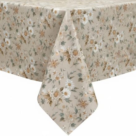 Protecttable - Tafelzeil Margo Beige 140x250cm - Tafelkleed Afwasbaar - Kunststof