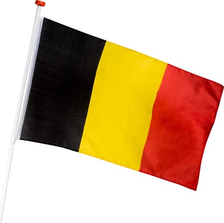 Boland - Polyester vlag België - Voetbal;Landen - Rode duivels - Belgie - Voetbal