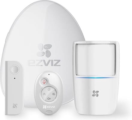 EZVIZ - Alarm starter kit WiFi (Alarm Hub, PIR detector, Deur-detector & Afstandsbediening)