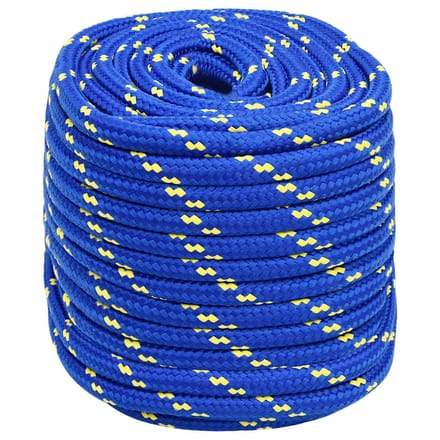 vidaXL - Boottouw - 16 - mm - 100 - m - polypropeen - blauw